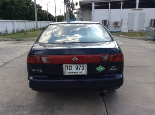 ขายนิสสัน ซันนี่ B14 ปี 95 เครื่อง 1.5 เกียร์ออโต้ ติดแก๊ส LPG ระบบหัวฉีด เพาเวอร์ ไฟฟ้าทั้งคัน เบาะสวย แอร์เย็น ตัวถังบางเดิม ไม่มีชน สีมีริ้วรอย รถขับดี ภาษีปี58 เอกสารพร้อม ขายถูกครับ