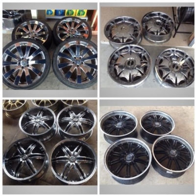 ขายแม็กเหมาสุดคุ้ม ขอบ20, ขอบ22  รวม4 ชุด แม็กเดิมๆ ไม่ซ่อมครับ