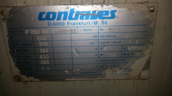 ชายมอเตอร์ 260 แรงม้า 960 รอบราคา 80,000 บาท