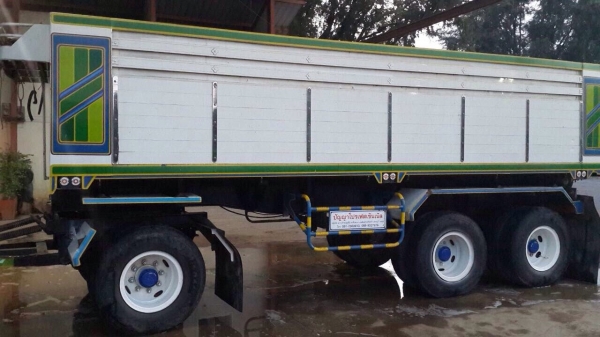 ขายลูกพ่วงกระบะมิเนียมอู่ปัญญา 3 เพลา ยาว 6.80 เมตร รถสวยพร้อมใช้งาน