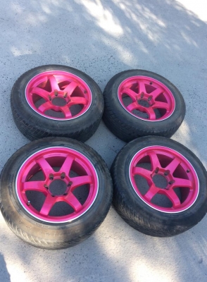 ขาย TE37 SL ขอบ17 6รู กว้าง8-9 พร้อมยาง สวยๆถูกๆครับ