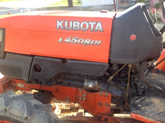 ขาย L4508Di สภาพดีเดิมๆพร้อมอุปกรณ์ดันหน้า ผานพรวน และโรตารี่