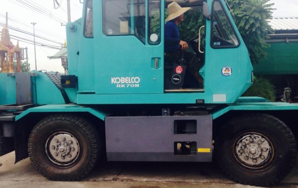 KOBELCO RK70M (7ตัน) รถเครนเก่านอกญี่ปุ่น รถเครนเก่านำเข้าจากญี่ปุ่นไม่เคยใช้งานในไทย  เครื่องยนต์ : 4BD1 สภาพ :พร้อมลุยงาน ราคา 1,200,000บาท(ราคาต่อรองได้) พร้อมเอกสารใบอินวอย