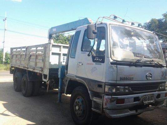 ขาย10ล้อHINO FF1J ติดเครนTADANO SUPER Z 3ตันยางใหม่10เส้น