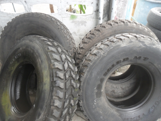 มาใหม่วันนี้ ยาง 37x12.50R16.5 GoodYear USA. สวยๆ 4 เส้น ราคา 6700 บาท