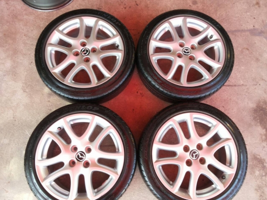 ล้อเดิม MAZDA2 ขอบ16พร้อมยาง 195-45R16 ล้อเดิม MAZDA2 ขอบ16พร้อมยาง 195-45R16