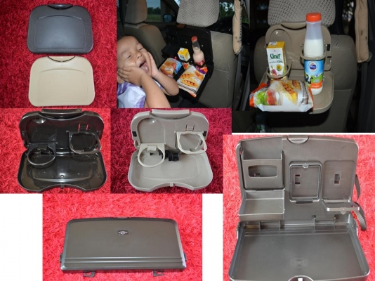 มาแว้ววว!!! ถาดวางแก้วน้ำ, อาหารหลังเบาะรถยนต์ เพิ่มความสะดวกสะบายในการเดินทาง