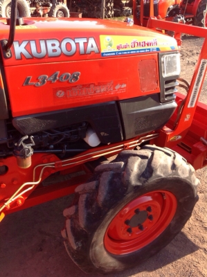 แทรกเตอร์คูโบต้า 3408 สภาพดีพร้อมใช้งานมีผานดันหน้าและโรตารี่ แทรกเตอร์คูโบต้า 3408 สภาพดีพร้อมใช้งานมีผานดันหน้าและโรตารี่