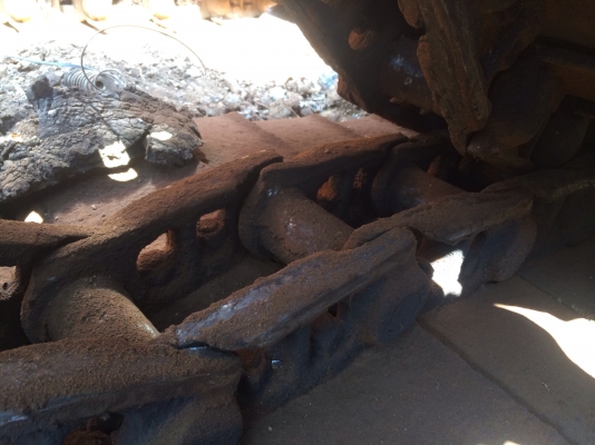 ขายด่วน โซ่แผ่น 80 ถอดลงมาจาก kobelco mark 2