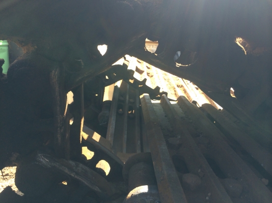 ขายด่วน โซ่แผ่น 80 ถอดลงมาจาก kobelco mark 2