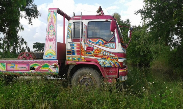 ขายเทนเลอร์รถเกี่ยวข้าว 6 ล้อใหญ่ แปลงเป็น 10 ล้อ ISUZU 195 แรง