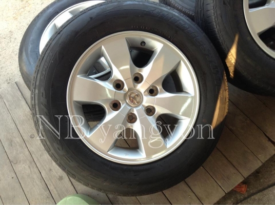 ล้อแม็ก พรีรันเนอร์ vigo champ ขอบ 16 พร้อมยาง ปี13