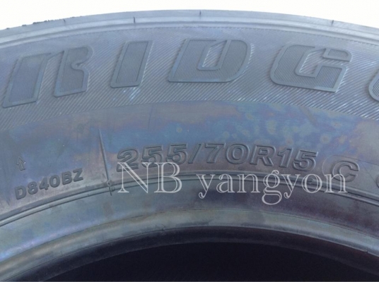 ยางใหม่ bridgestone dueler 255-70-15 ปี 14