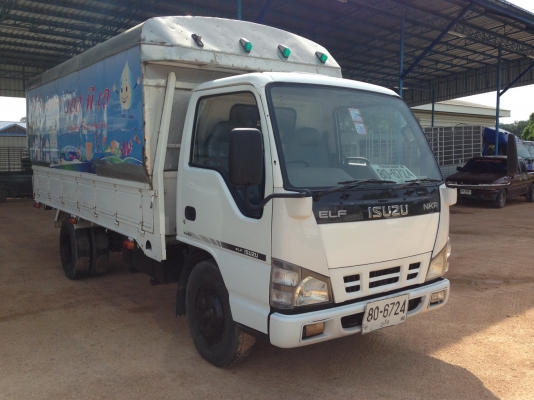 ISUZU NKR ปี 2549 เครื่อง 130 แรงเทอร์โบ 6ล้อเล็ก ยาว 4.30 เมตร