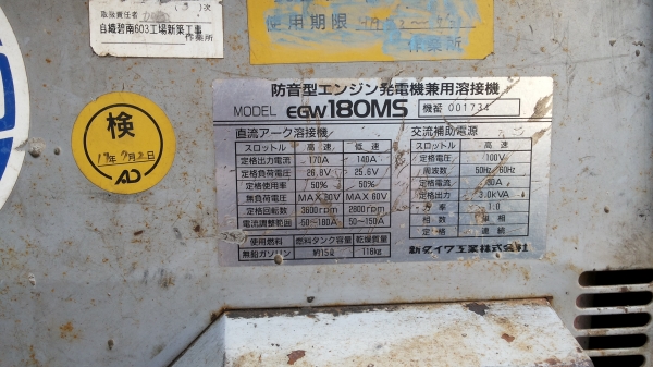 ขายเครื่องปั้นไฟ 110v EGW180MS