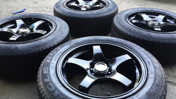 Lenso Project D ขอบ 15 4รู100 แถมยาง Goodyear ปี 11