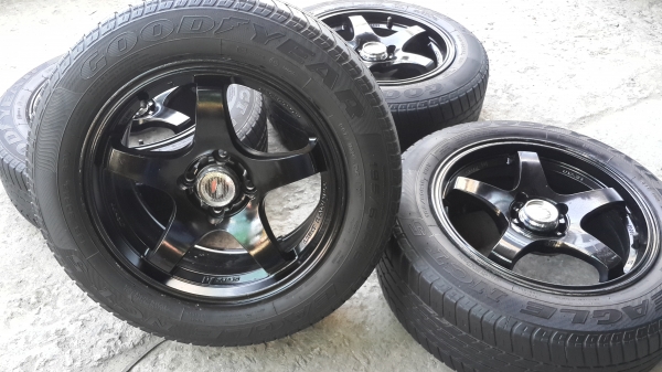 Lenso Project D ขอบ 15 4รู100 แถมยาง Goodyear ปี 11