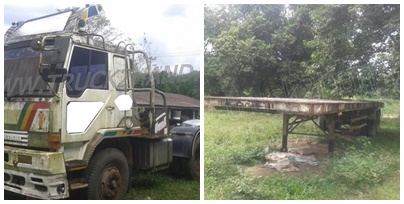 ขายยกชุด รถบรรทุก 10 ล้อ หัวลาก+ หางพื้นเรียบ 2 เพลา สามมิตร ขายยกชุด รถบรรทุก 10 ล้อ หัวลาก+ หางพื้นเรียบ 2 เพลา สามมิตร