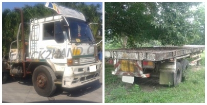 ขายยกชุด รถบรรทุก 10 ล้อ หัวลาก+ หางพื้นเรียบ 2 เพลา สามมิตร ขายยกชุด รถบรรทุก 10 ล้อ หัวลาก+ หางพื้นเรียบ 2 เพลา สามมิตร