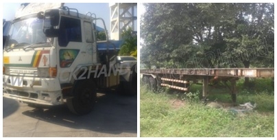 ขายยกชุด รถบรรทุก 10 ล้อ หัวลาก+ หางพื้นเรียบ 2 เพลา สามมิตร ขายยกชุด รถบรรทุก 10 ล้อ หัวลาก+ หางพื้นเรียบ 2 เพลา สามมิตร