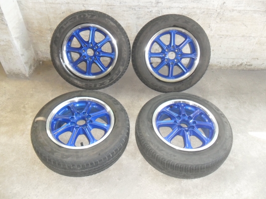 ล้อแม็ก 14นิ้ว 4รู100/114 พร้อมยาง สวยๆ 4 ล้อ ราคา 3800 บาท