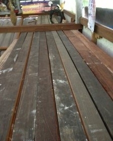 ไม้ตะเคียนหน้า 5 นิ้ว หนา 1.5 นิ้ว ยาว 5-6 เมตรไม้ตะเคียนครับหน้า 5  นิ้ว หนา 1.5 นิ้วครับ  ยาวประมาณ 5-6  เมตรครับไม้เก่าโครงสร้างสวยๆครับราคานี้คุ้มมากครับ