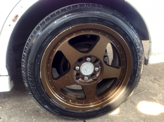 ขายล้อขอบ 16 4/100,114 พร้อมยางใหม่ปี13