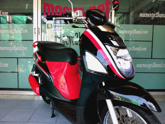 LET'S สีดำแดง รถเดือน เมษายน.ปี 56 ไมล์ 7663 โล รุ่นใหม่หัวฉีด ของแถม 2 รายการ 19900