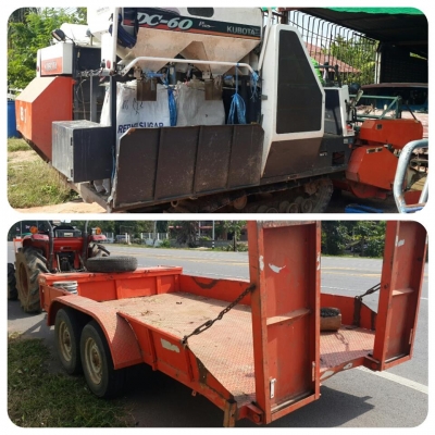 ขายรถเกี่ยวKUBOTA DC60พร้อม ยกคู่ รถลากเทรลเลอร์ สภาพพร้อมใช้งาน เครื่องดี ตู้สีดี พร้อมลุยงาน แทรคสวย