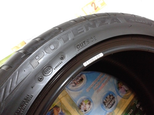 ยาง,245-40-18 BRIDGESTONE'S001 ดอกหนาปี12หนึงคู่ 4,800