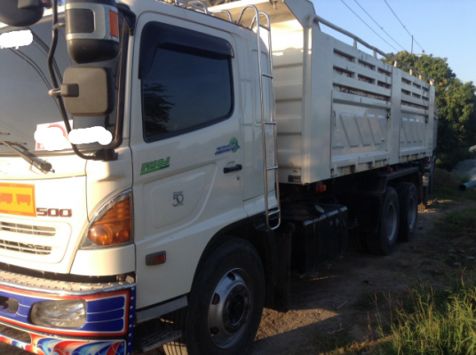 ขายรถบรรทุก 10 ล้อดัมพ์ HINO MEGA 251 แรงม้าปี 2556 ไมล์ 87401 กม. มีระบบลากพ่วง ราคา 2250000