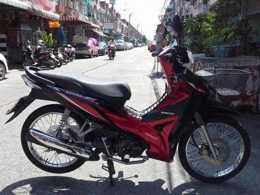 Wave 110i ปี 57 สตาร์ทมือ สีแดง ดำ สวยกริ๊บๆ พอๆป้ายแดง เอกสารจำนำครบ โอนไม่ได้