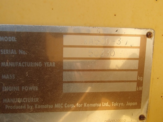 ขายรถตัก Komatsu WA 500-3 ขายรถตัก Komatsu WA 500-3