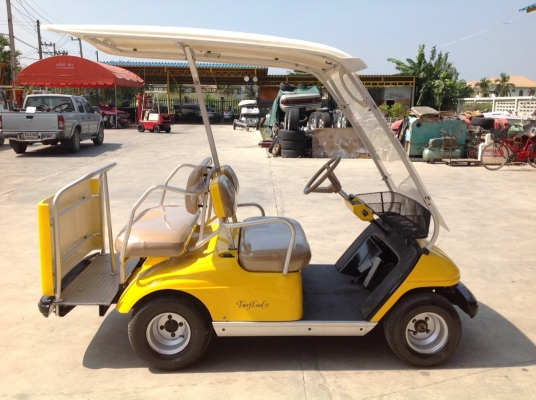 WWW.ByRin29.COM รถ YAMAHA รถกอล์ฟ แบบเครื่องยนต์ 2 ที่นั่ง เพิ่มเติมที่นั่งเล็กด้านหลัง 2 ที่ สภาพเดิมๆจากญี่ปุ่น นำเข้าจากประเทศญี่ปุ่น