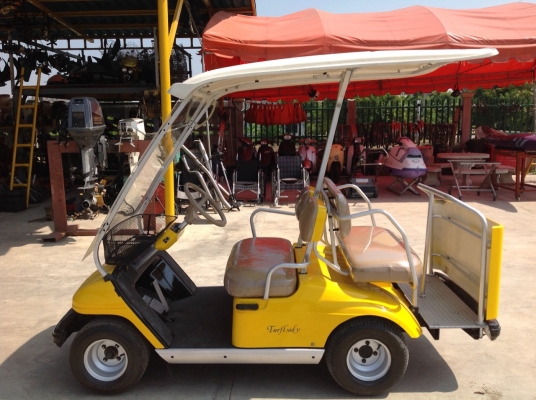WWW.ByRin29.COM รถ YAMAHA รถกอล์ฟ แบบเครื่องยนต์ 2 ที่นั่ง เพิ่มเติมที่นั่งเล็กด้านหลัง 2 ที่ สภาพเดิมๆจากญี่ปุ่น นำเข้าจากประเทศญี่ปุ่น