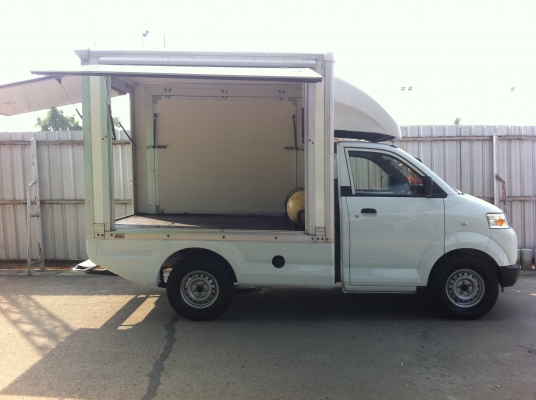 ขายดาวน์ suzuki carry ตู้หลังทำเป็นร้านค้าเปิดได้สามด้าน