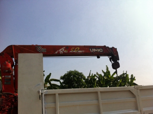 ขายรถบรรทุก6ล้อติดเครน3ยูนิค3ตัน4  6เหลี่ยมกะบะยาว6เมตร40