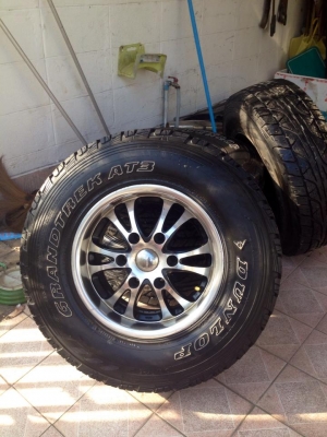 ล้อแม็ก 15 6รู พร้อมยาง dunlop สภาพใหม่ ล้อแม็ก 15 6รู พร้อมยาง dunlop สภาพใหม่