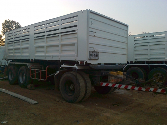 ขายพ่วงดั้ม 20 ตัน กระบอกสามมิตร 3 เพลาแท้ ยาว 6.50 เมตร