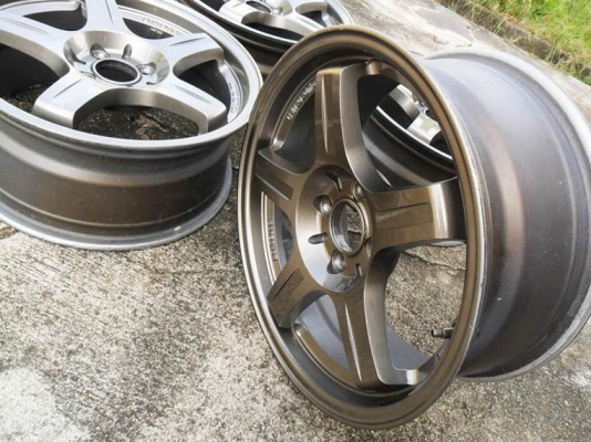 แม็กซ์RAYSแท้-ก้านยก ขอบ16นิ้ว 4รู100(4วง=3,600บ.)วงละ900บ.ไม่แตก ไม่ดุ้ง สีสวย ใส่เก๋งซิ่ง ที่ดุมล้อ 4รู100ได้ทุกรุ่น T.092-9351644