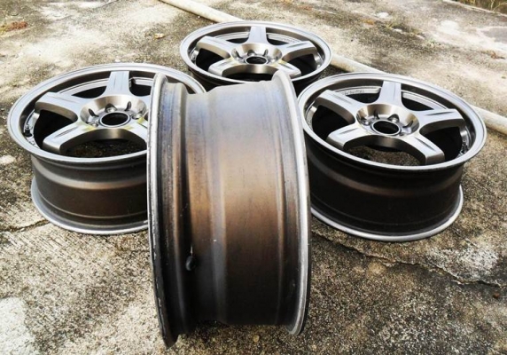 แม็กซ์RAYSแท้-ก้านยก ขอบ16นิ้ว 4รู100(4วง=3,600บ.)วงละ900บ.ไม่แตก ไม่ดุ้ง สีสวย ใส่เก๋งซิ่ง ที่ดุมล้อ 4รู100ได้ทุกรุ่น T.092-9351644