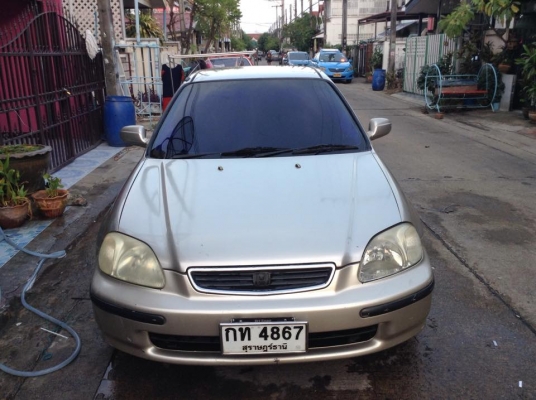 ขายครับ honda civic ตาโต ปี 97 AIRBAG ABS ครบๆตัวท็อปสุด ออโต้ เครื่อง D 15 B ไม่เทค เครื่องสด เกียรดี ภายในสวย ไฟฟ้าทั้ง คัน ครบๆ ช่วงล่างดี แอร์หนาว เพลงดัง สีพอได้ เอาไปใช้ได้เลย ไม่เคย ติดแกส แม็ก 4ล้อ สวยๆ ดิสเบรค 4ล้อ พร้อม ใช้ วิ่งไกล สบาย ขายเเค่