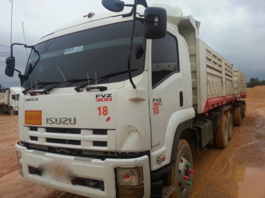 รถอีซูซุ 10 ล้อดั้ม 300 แรงม้า. ปี 55  ( ขายแม่ , ลูก )  ,  ( มีขาย 3 พ่วง. )    สนใจติดต่อ  081 - 6079515