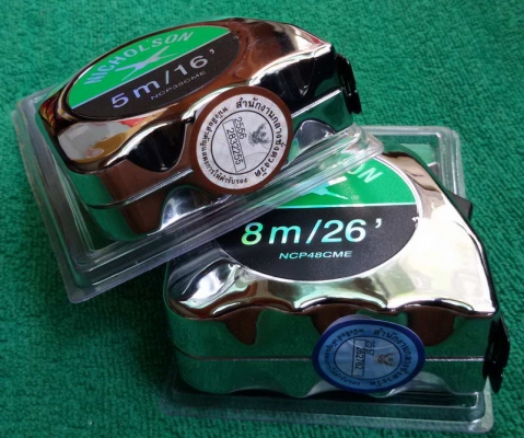 NICHOLSON ตลับเมตรชุบโครเมียม 8 เมตร ล้างสต๊อค 1 รายการ ลด 50\% จาก Brochure NICHOLSON ตลับเมตรชุบโครเมียม 8 เมตร ล้างสต๊อค 1 รายการ ลด 50\% จาก Brochure