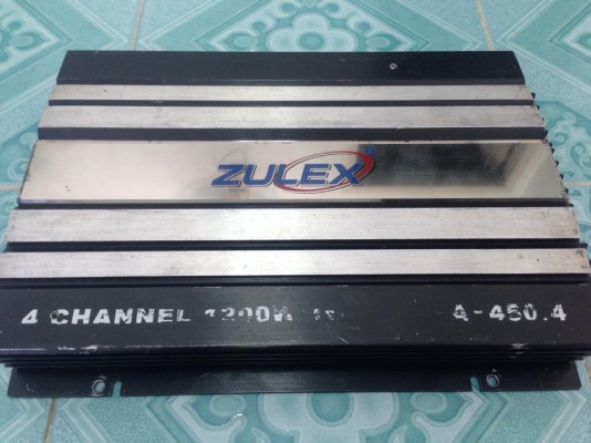 แอมป์4ch ZULEX มือสองสภาพดีด้านนอกมีรอยบ้างแต่ด้านในยังไม่เคยซ่อม เสียงดี ฝาหลังไม่มี ขับกลางแหลมเพราะๆ ขาย 1350 บาท