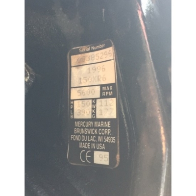 ขายเครื่องยนต์เรือ Mercury 150XR6 2จังหวะ 6สูบ  มือสองจากญี่ปุ่น