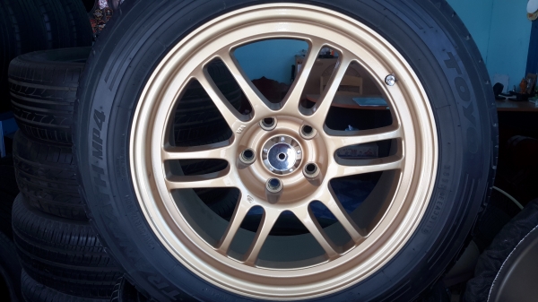 แม็กขอบ 17 ใหม่ RPF-1 สีทองพร้อมยาง toyo