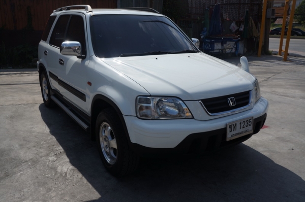 HONDA CR-V ปี 1999 รถสวยจัดๆ ARIBAG คู่หน้า พวงมาัลยพาวเวอร์ กระจกไฟฟ้า ล้อ MAX แอร์เย็นๆ เครื่องเดิมวิ่งดี ช่วงล่างดี ภายในสภาพสวย สีสวย รถพร้อมใช้งาน จัดไฟแนนได้ ฟรีดาวน์