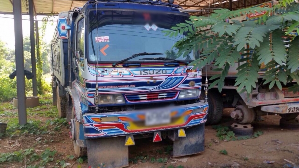 ขายรถพ่วงสิบล้อดัมพ์ ISUZU เครื่อง 320 แรง ปี 51 กระบะดัมพ์มิเนียมอู่ซุ่นชัย ลูก 3 เพลาแท้ ทะเบียนพร้อม