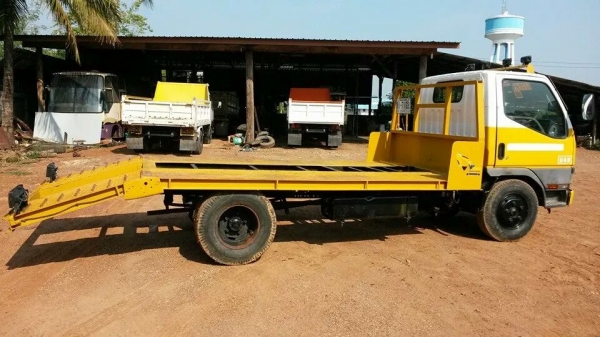 MITSUBISHI CANTER 110 แรง พื้นเรียบ ท้ายลาด MITSUBISHI CANTER 110 แรง พื้นเรียบ ท้ายลาด